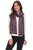 Rapti Cashmere Scarf, Fall Winter Accessories. Magenta/Sapphire.