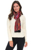 Rapti Cashmere Scarf, Fall Winter Accessories. Ruby.