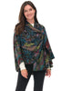 Rapti Reversible Cashmere Shawl, Fall Winter Accessories. Deep Jewel.