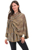Rapti Reversible Cashmere Shawl, Fall Winter Accessories. Golden Taspestry.