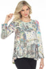 Inoah Blooming Bliss Top, Fall Winter Women's Shirts Knit. Multi.