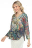 Inoah Cozy Autumn V, Fall Winter Women's Shirts Knit. Multi.