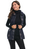 Trisha Tyler Looking Glass Zip Vest, Fall Winter Women's Outerwear. Navy.