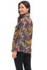 Trisha Tyler Bright Baubles Jacket, Fall Winter Women's Outerwear. Black Multi Dot.