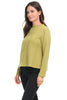 Trisha Tyler Your Best Angle Sweater, Fall Winter Women's Sweaters. Lime.