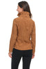 Trisha Tyler Copper Beech Shirt Jacket, Fall Winter Women's Outerwear. Copper.