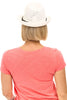 Suede Trimmed Cotton Crushable Fedora