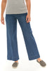 Stretch Denim Wide Leg Ankle Jean