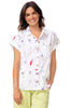 Escape Happy Hour Blouse, Spring Summer Women's Shirts Woven. White