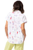 Escape Happy Hour Blouse, Spring Summer Women's Shirts Woven. White