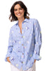 Escape Tropical Fish Pool Party Blouse, Spring Summer Women's Shirts Woven. Hightide