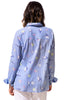 Escape Tropical Fish Pool Party Blouse, Spring Summer Women's Shirts Woven. Hightide