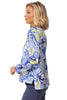 Escape Figi Floral Boxy Tee, Spring Summer Women's Shirts Knit. Resort
