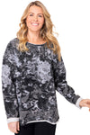 Marbled Washed Cotton Fleece Top