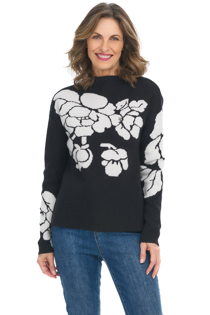 FLORAL SLIT KNIT JUMPER – RESTIR