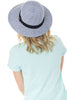 Cotton Crushable Graduated Brim Hat With Ribbon