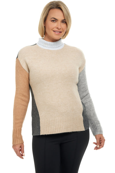 Chic Color Block Sweater
