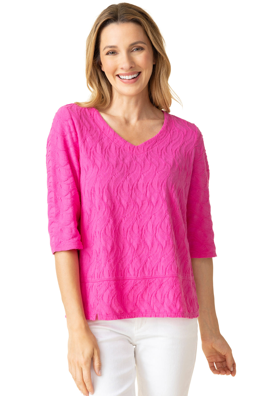 Cascade Cotton Elbow Sleeve Tee