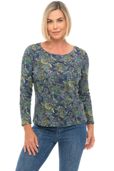 Cozy Rib Autumn Paisley Everyday Tee