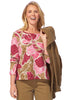 Floral Stepped Hem Boxy Tee