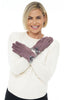 Microsuede Pom Pom Glove