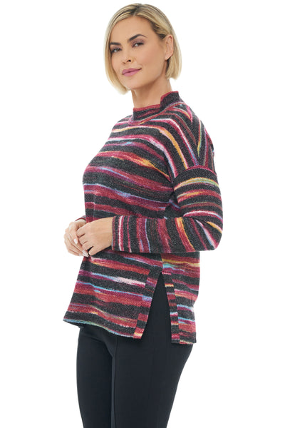 Mulled Wine Striped Tunic