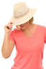 Cotton Crushable Striped Fedora