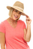 Cotton Crushable Striped Fedora