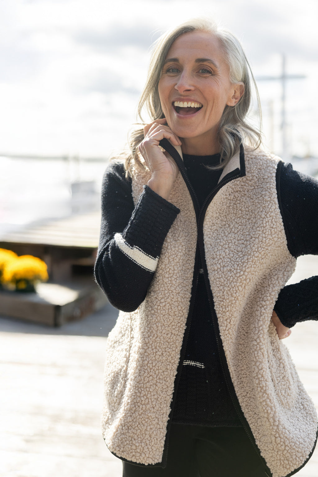 Reversible Allie Sherpa Vest
