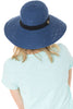 Cotton Crushable Ribbon Brim Hat with Tie