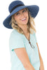 Cotton Crushable Ribbon Brim Hat with Tie
