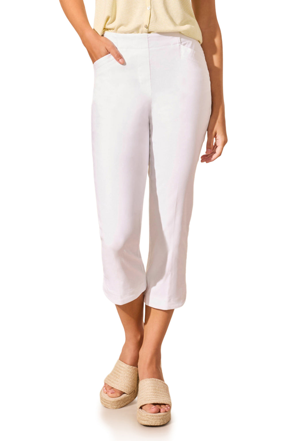 Stretch Twill Capri Pant