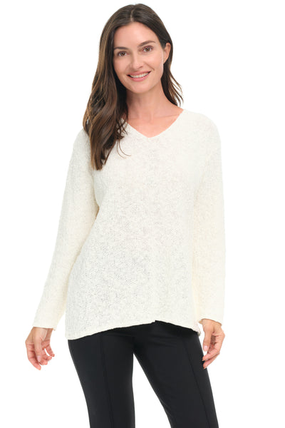 Scramble Stitch V Sweater
