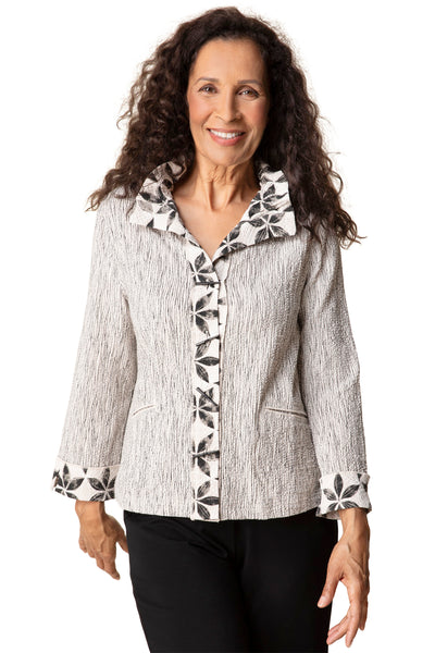 Crinkled Crepe Luna Jacket