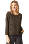 Crinkled Crepe Mosaic Pullover
