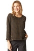 Crinkled Crepe Mosaic Pullover