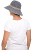 Cotton Crushable Striped Hat