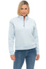 Embroidered Zip Pullover