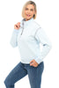 Embroidered Zip Pullover