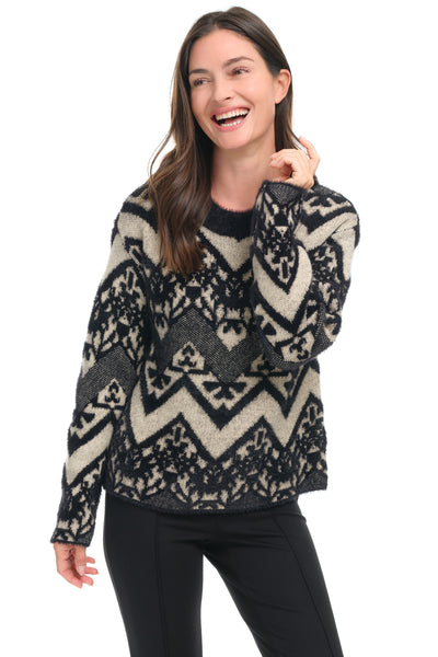 Double Knit Chevron Sweater