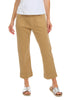 Tribal Stretch Twill Deep Hem Capri, Spring Summer Women's Pants. Sesame