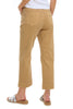 Tribal Stretch Twill Deep Hem Capri, Spring Summer Women's Pants. Sesame