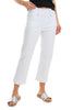 Tribal Stretch Twill Deep Hem Capri, Spring Summer Women's Pants. White