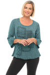 Finn Embroidered Pullover Blouse
