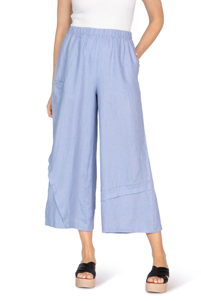 Olivia Linen Crossroads Flood, Spring Summer Women's Pants. Lavender