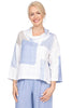 Olivia Linen Stay Centered Cowl, Spring Summer Women's Shirts Woven. Blues