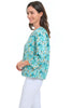 Parsley & Sage Elsie Reversible Jacket, Spring Summer Women's Outerwear. Aqua Multi