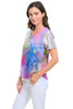 Parsley & Sage Olivia Top, Spring Summer Women's Shirts Knit. Pink Multi