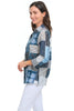 Parsley & Sage Juliette Shirt, Spring Summer Women's Shirts Woven. Blue Multi