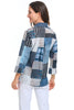 Parsley & Sage Juliette Shirt, Spring Summer Women's Shirts Woven. Blue Multi
